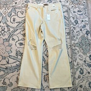 Judy Blue Tan Bone Garment Dyed High Waist Jeans JB88823 C-CO Women Sz. 18W NWT